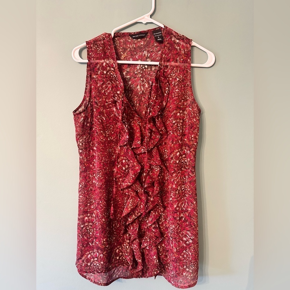 New York and Company sheer blouse